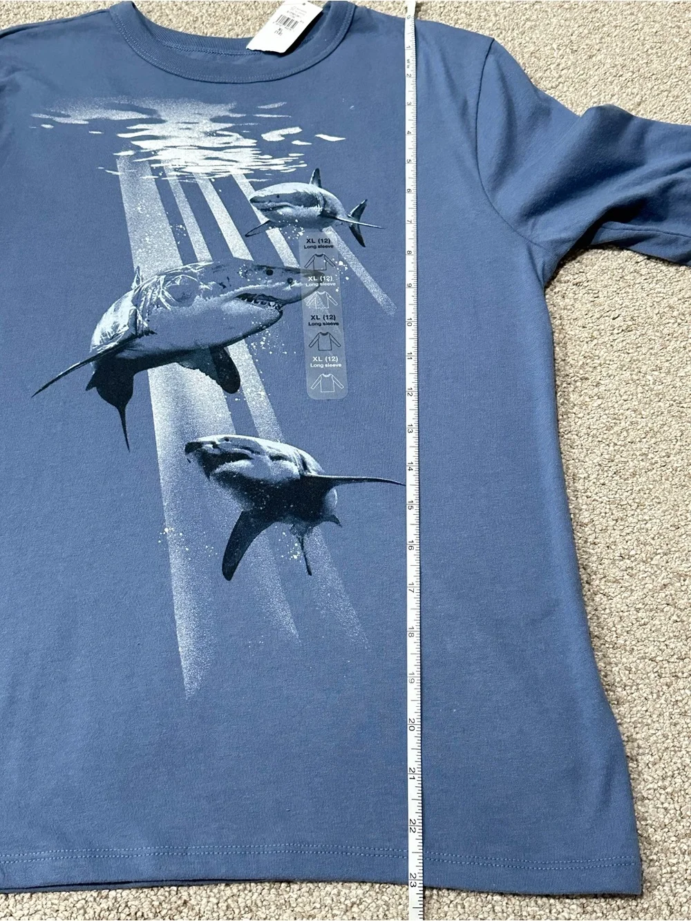 Gap Boys Shark Graphic Long Sleeve Tee